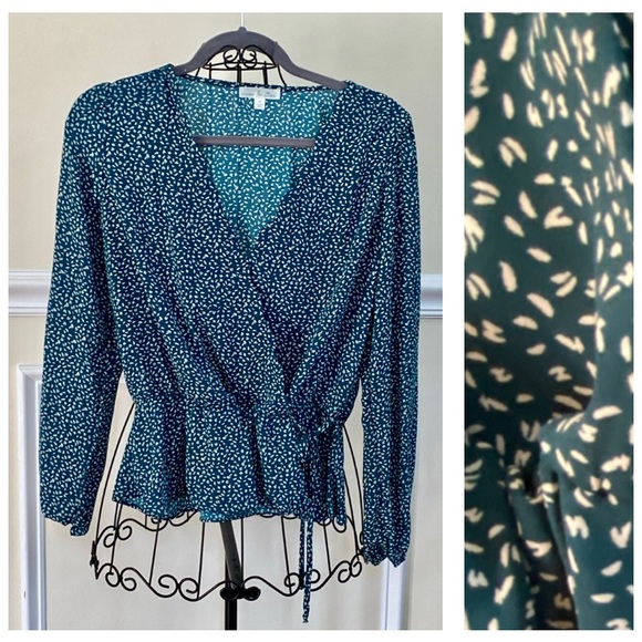 Nine Britton Cavanna Faux Wrap Blouse Stitch Fix - Picture 1 of 8